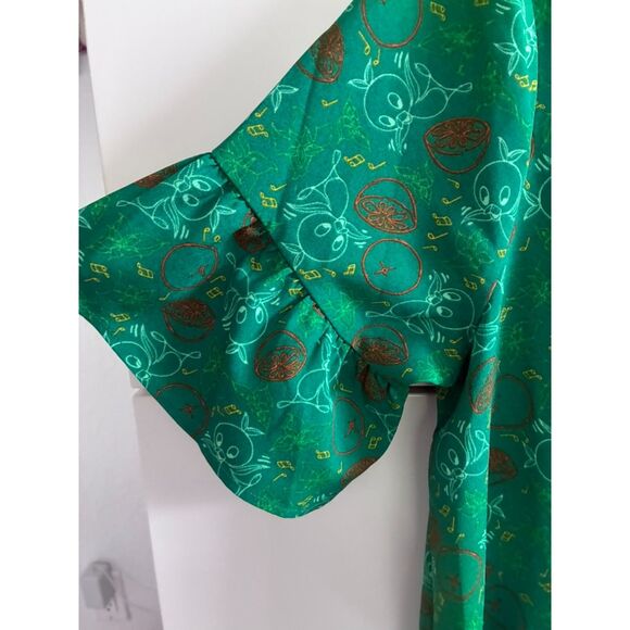 Disney Dress Shop Orange Bird Green Boho Dress Size Small 50th Anniversary - Picture 4 of 8
